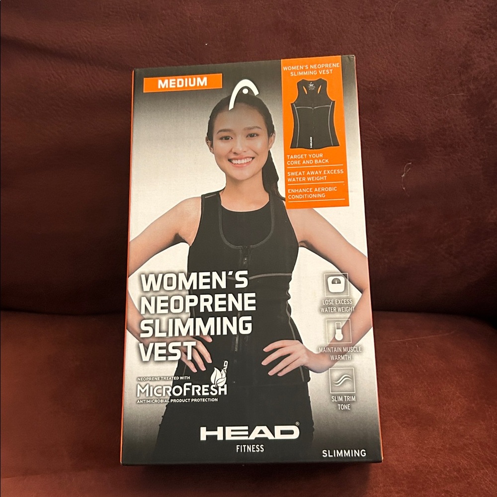 Neoprene Slimming Vest by Head Fitness Size Medium Black